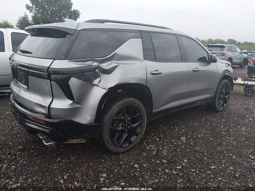 Vin: 1gnerlks8rj226149, lot: 46209365, chevrolet traverse fwd rs 20244