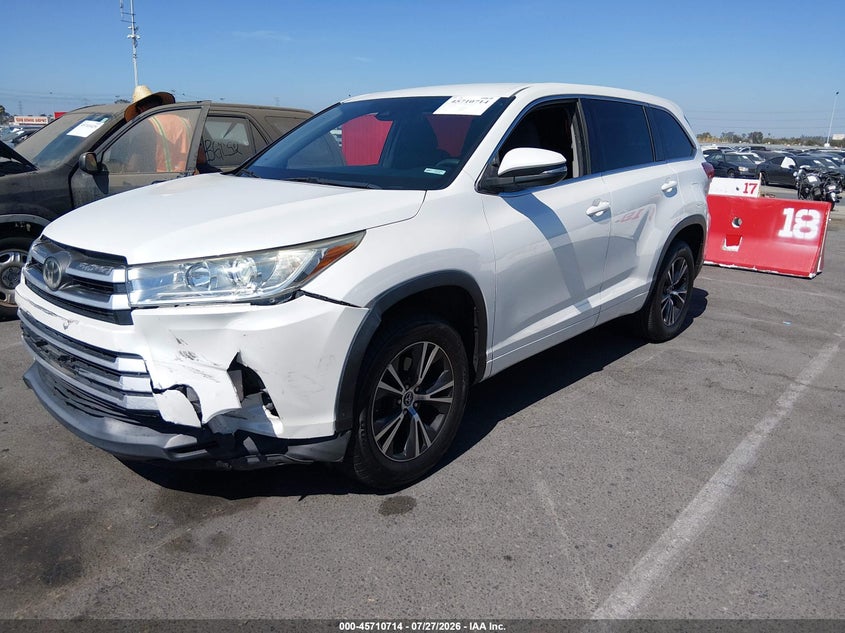 Vin: 5tdzarfh0hs027343, lot: 46209370, toyota highlander le 20172