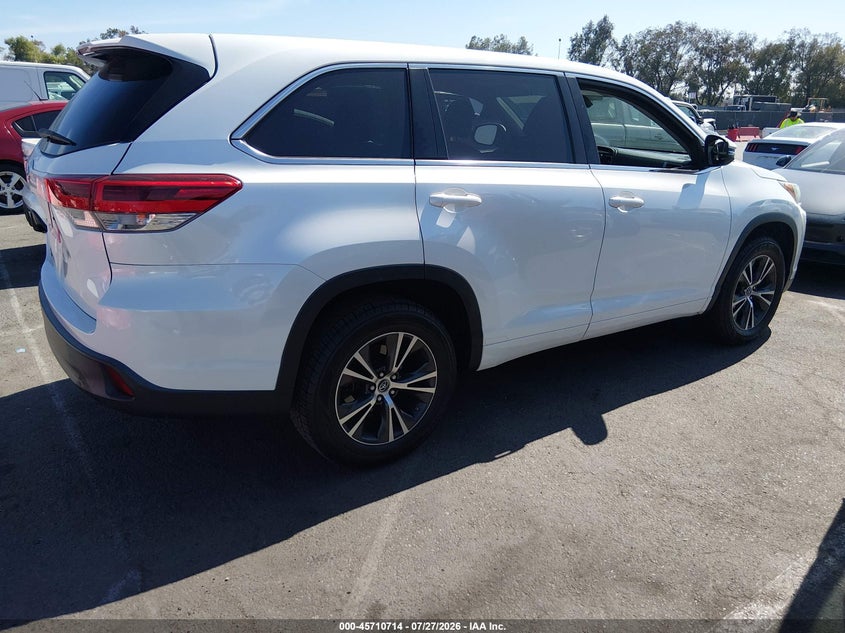 Vin: 5tdzarfh0hs027343, lot: 46209370, toyota highlander le 20174