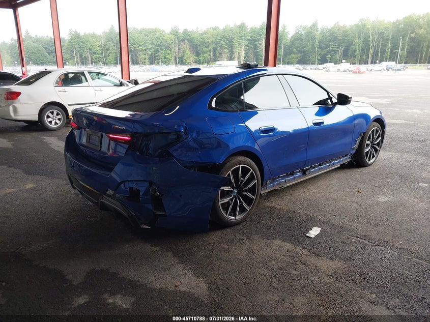 Vin: wby33aw0xrft23658, lot: 46209444, bmw i4 gran coupe m50 20244