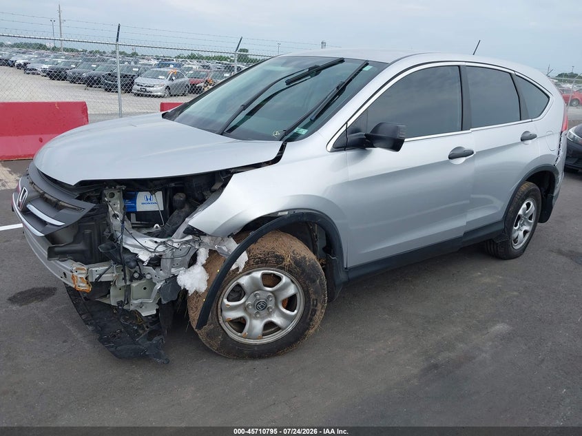 2014 Honda Cr-V Lx, Front End, IAAI, VIN 5J6RM4H36EL103750 — photo 2