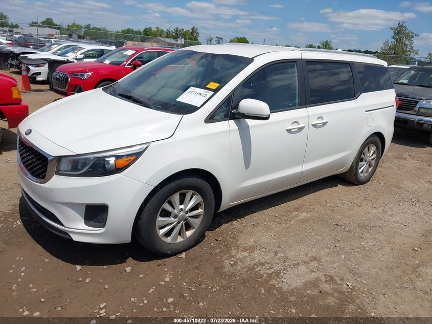 Vin: kndmb5c19g6190885, lot: 46209478, kia sedona lx 20162