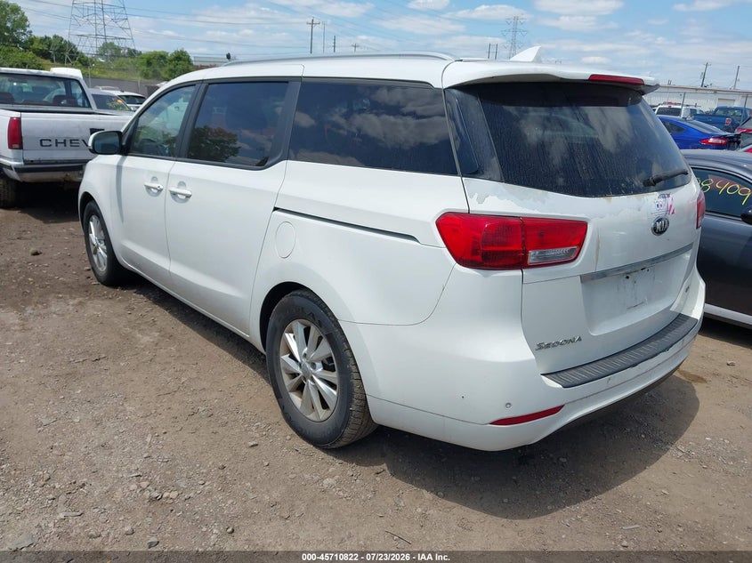 Vin: kndmb5c19g6190885, lot: 46209478, kia sedona lx 20163