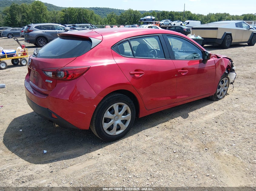 Vin: jm1bm1j77g1336618, lot: 46209548, mazda mazda3 i sport 20164