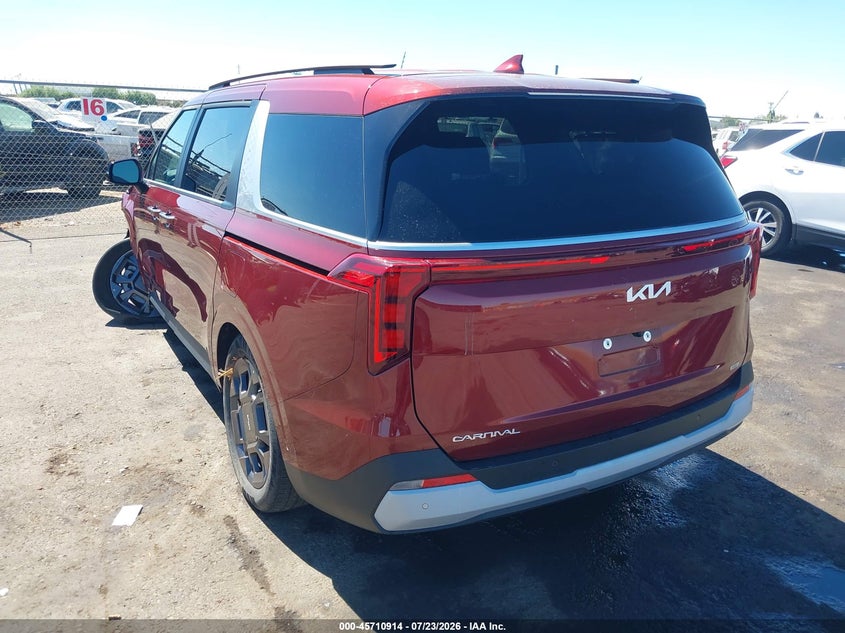 2025 KIA CARNIVAL MPV HYBRID auction photo 3