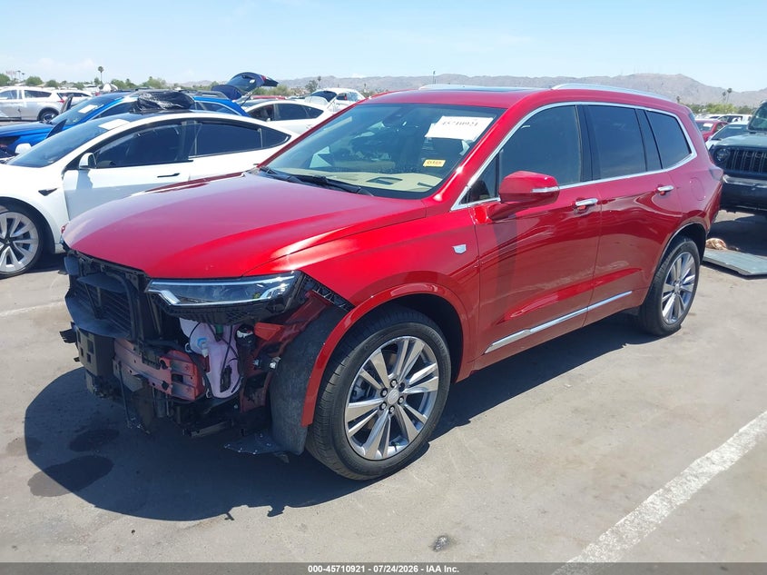 Vin: 1gykpers9sz138022, lot: 46209577, cadillac xt6 fwd premium luxury 20252