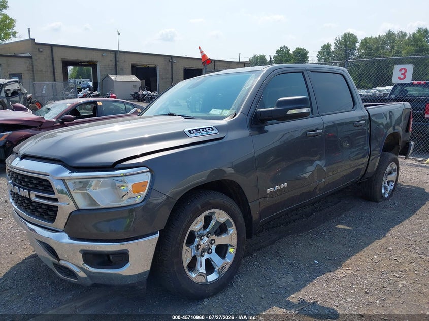 Vin: 1c6rrffg6nn327587, lot: 46209616, ram 1500 big horn  4x4 5'7 box 20222