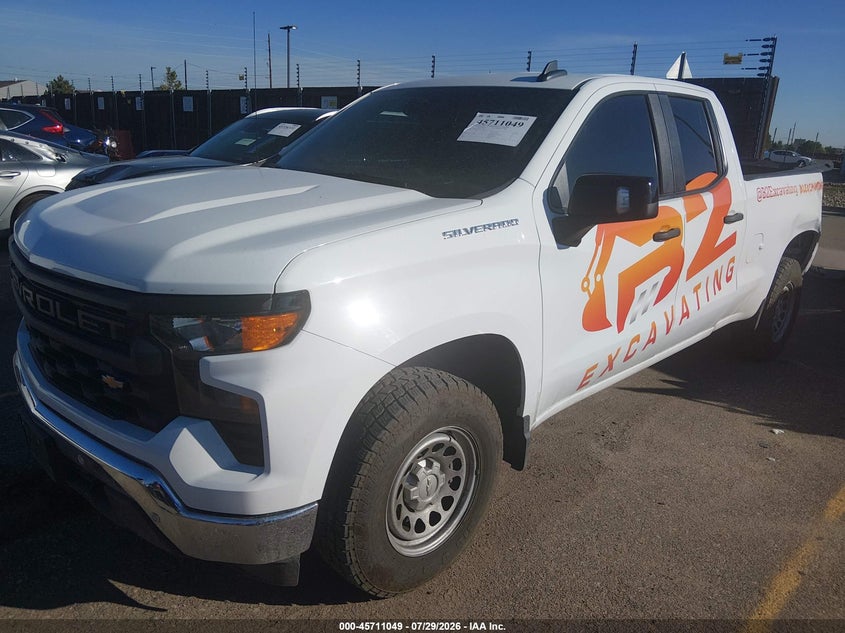 Vin: 1gcrdaed9rz111443, lot: 46209705, chevrolet silverado 1500 4wd  standard bed wt 20242