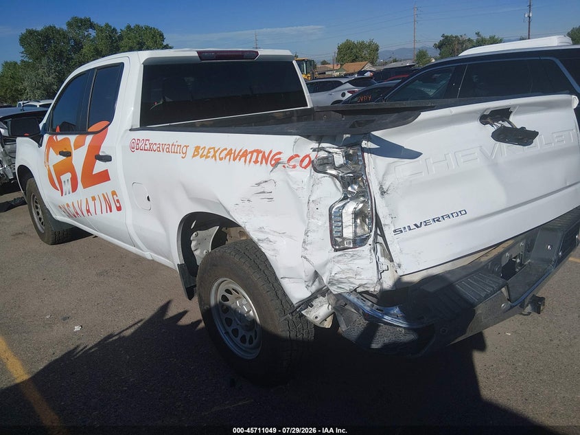 Vin: 1gcrdaed9rz111443, lot: 46209705, chevrolet silverado 1500 4wd  standard bed wt 20243