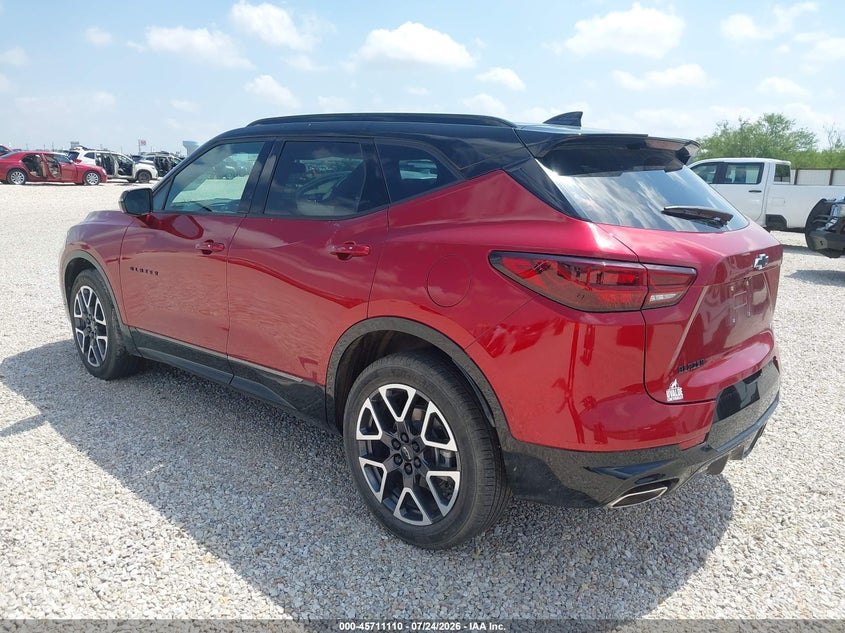 Vin: 3gnkbers9rs185117, lot: 46209766, chevrolet blazer fwd rs 20243