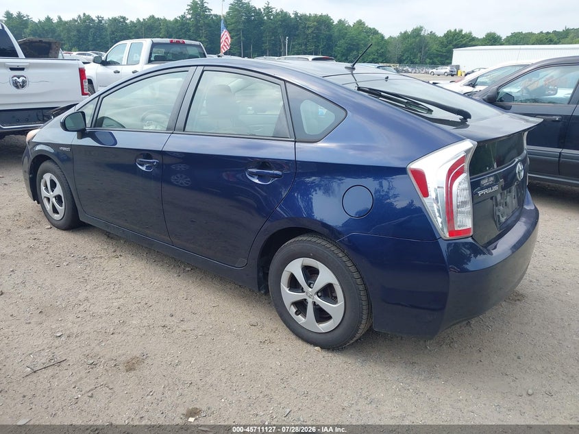 Vin: jtdkn3du1d0351014, lot: 46209783, toyota prius two 20133