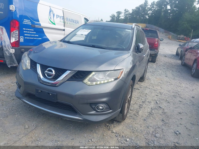2015 Nissan Rogue, Правый бок, IAAI, VIN 5N1AT2MT9FC780305 — фото 2