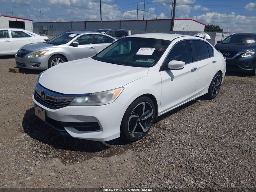 Vin: 1hgcr2f30ga088568, lot: 46209821, honda accord lx 20162