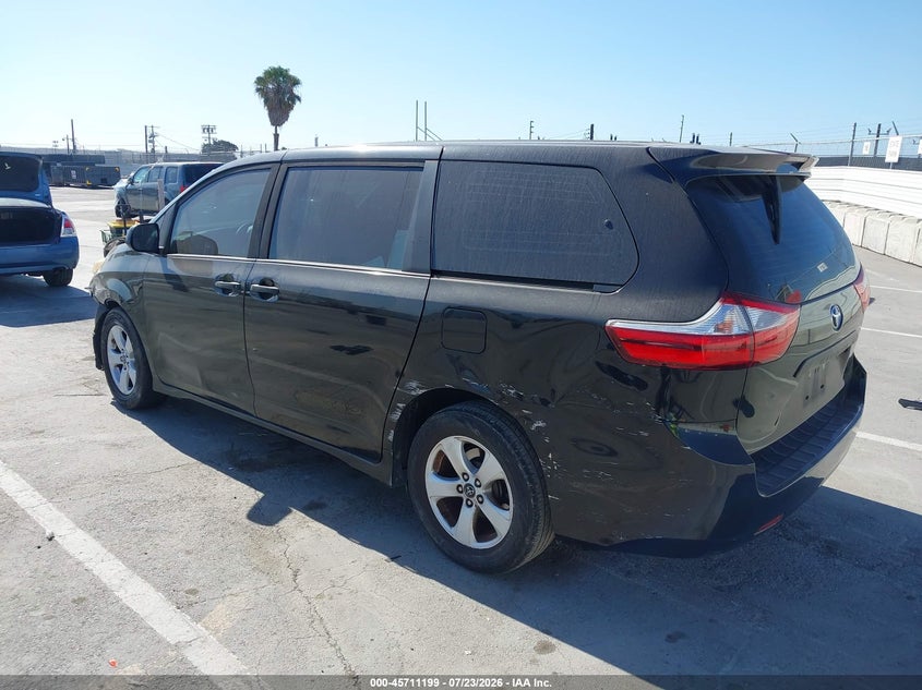 Vin: 5tdzz3dc3js964268, lot: 46209855, toyota sienna l 7 passenger 20183