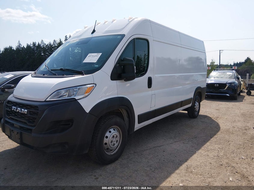 Vin: 3c6lrvdg5pe605969, lot: 46209867, ram promaster 2500 high roof 159 wb 20232