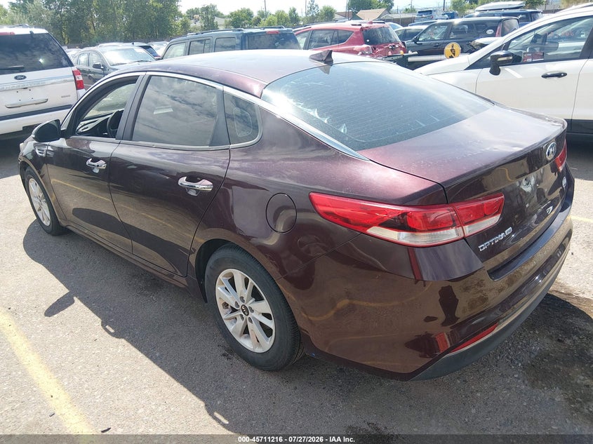 Vin: 5xxgt4l38hg155019, lot: 46209872, kia optima lx 20173