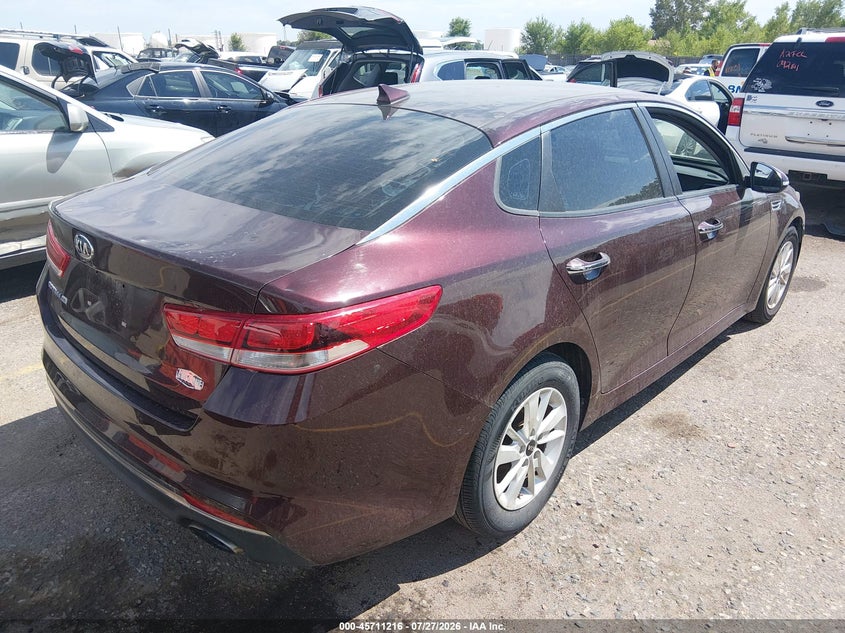 Vin: 5xxgt4l38hg155019, lot: 46209872, kia optima lx 20174