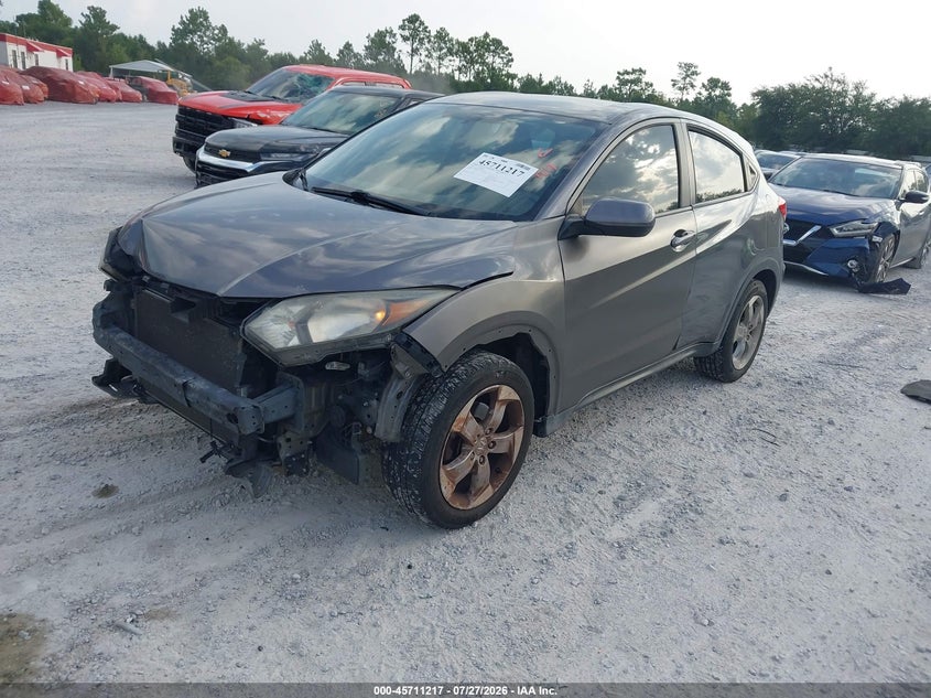 2018 Honda Hr-V Lx, Front End, IAAI, VIN 3CZRU5H30JM716199 — photo 2