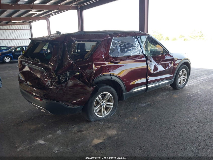 Vin: 1fmsk7dh5nga72236, lot: 46209887, ford explorer xlt 20224
