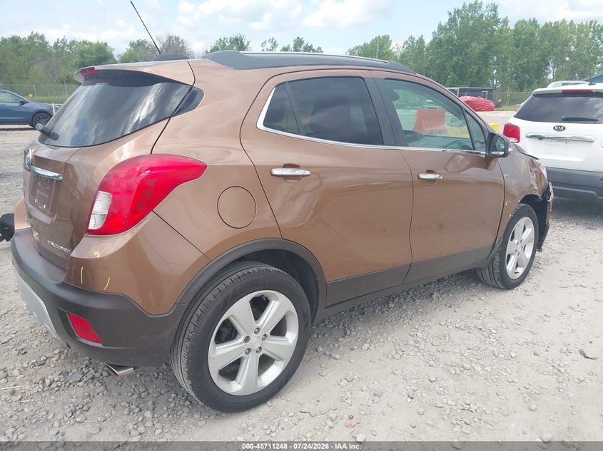 Vin: kl4cjbsb9gb519335, lot: 46209904, buick encore convenience 20164