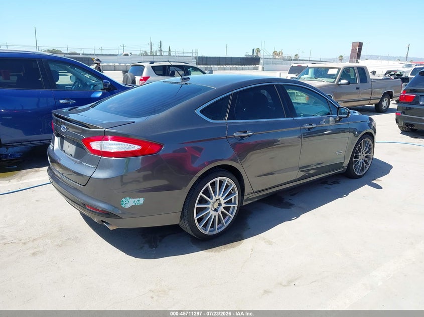 Vin: 3fa6p0su4gr235913, lot: 46209953, ford fusion energi titanium 20164