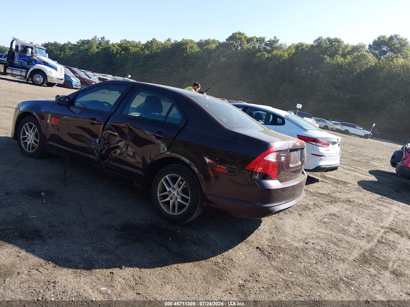 Vin: 3fahp0ga6br163841, lot: 46209965, ford fusion s 20113