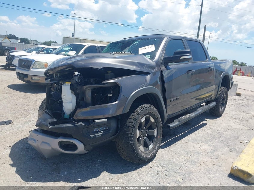Vin: 1c6srflt1nn137182, lot: 46209975, ram 1500 rebel  4x4 5'7 box 20222