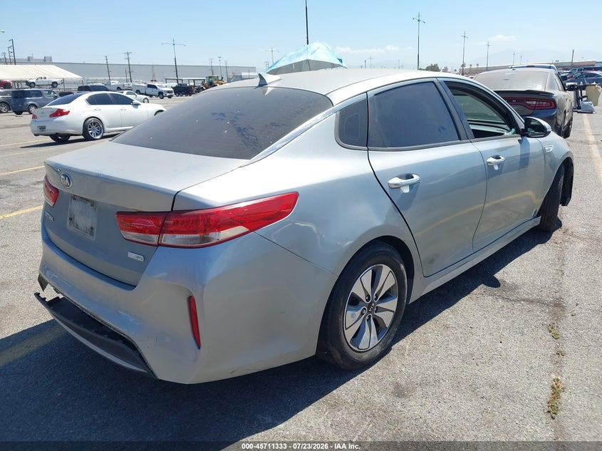 Vin: knagt4lc2h5004713, lot: 46209989, kia optima hybrid 20174