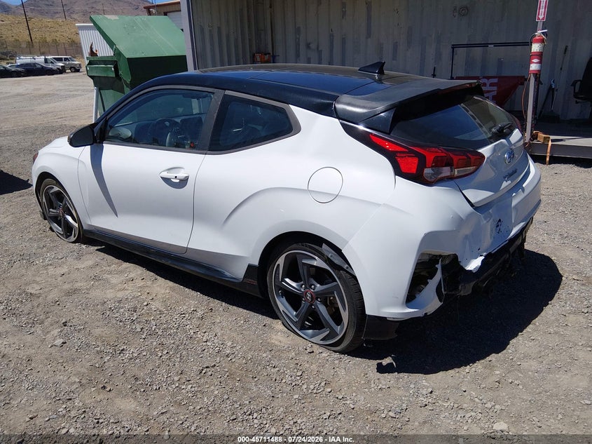 Vin: kmhth6ab3lu022138, lot: 46210144, hyundai veloster turbo ultimate 20203