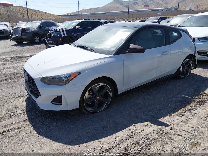 Vin: kmhth6ab3lu022138, lot: 46210144, hyundai veloster turbo ultimate 20202