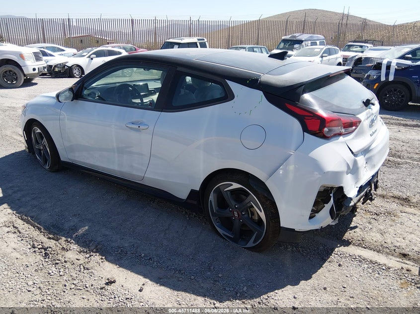 Vin: kmhth6ab3lu022138, lot: 46210144, hyundai veloster turbo ultimate 20203