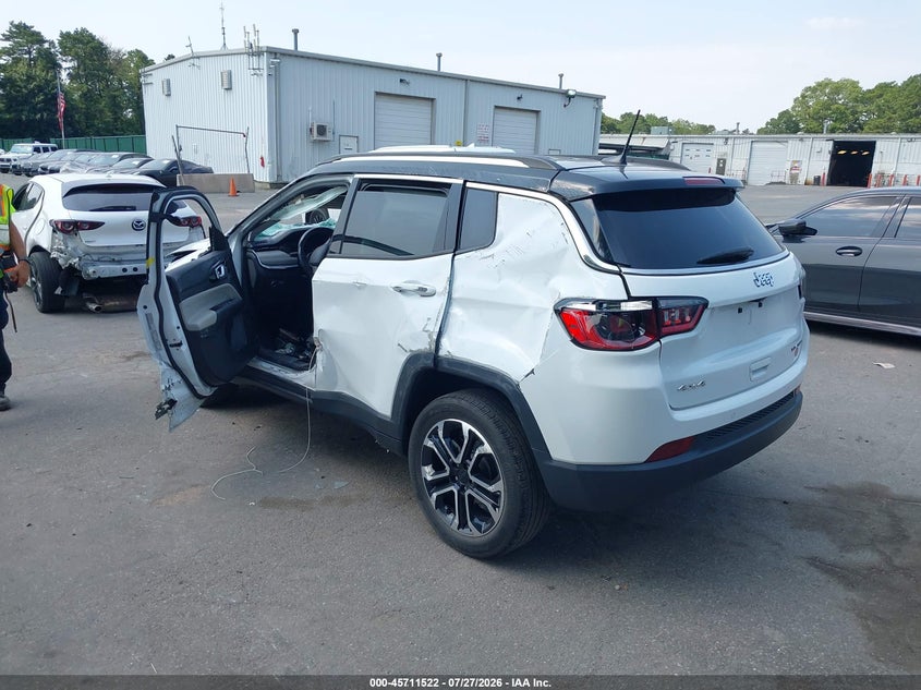 Vin: 3c4njdcb2nt147616, lot: 46210178, jeep compass limited 4x4 20223