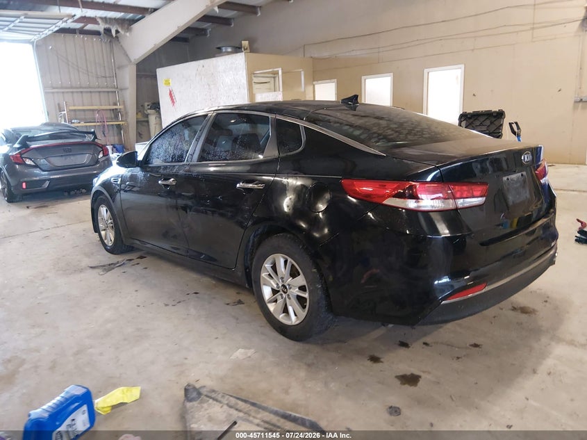 Vin: knagt4l38h5149822, lot: 46210201, kia optima lx 20173