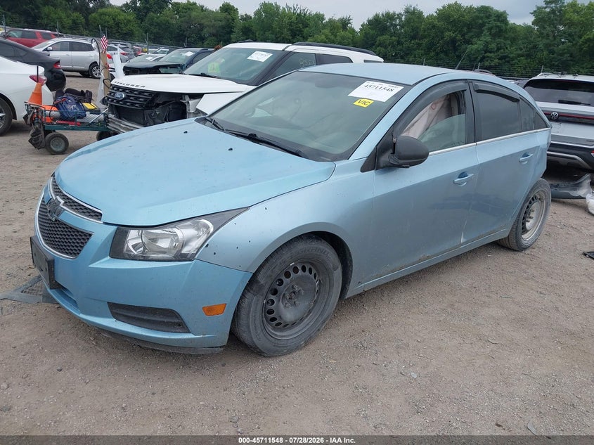 Vin: 1g1pc5sh1b7159070, lot: 46210204, chevrolet cruze ls 20112