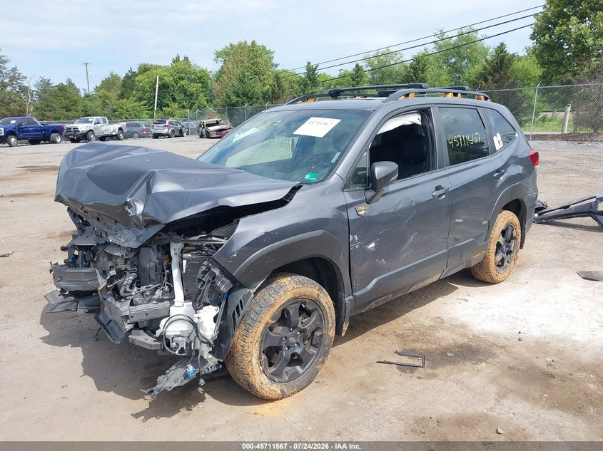 Vin: jf2skamc5nh419856, lot: 46210223, subaru forester wilderness 20222