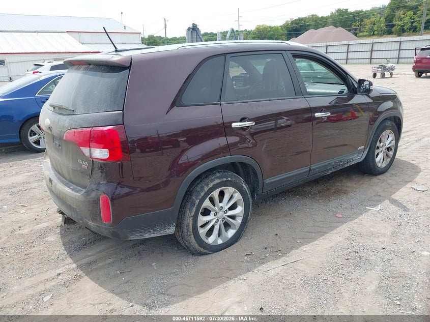 Vin: 5xykuda7xeg531627, lot: 46210248, kia sorento ex v6 20144