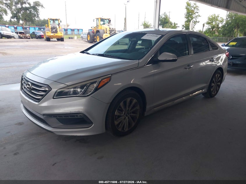 2016 Hyundai Sonata, Right Side, IAAI, VIN 5NPE34AF8GH426409 — photo 2