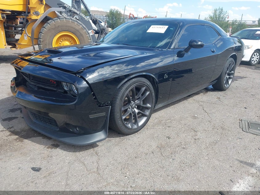 Vin: 2c3cdzfj3mh664787, lot: 46210271, dodge challenger r/t scat pack 20212
