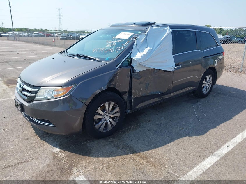 Vin: 5fnrl5h67gb118904, lot: 46210302, honda odyssey ex-l 20162