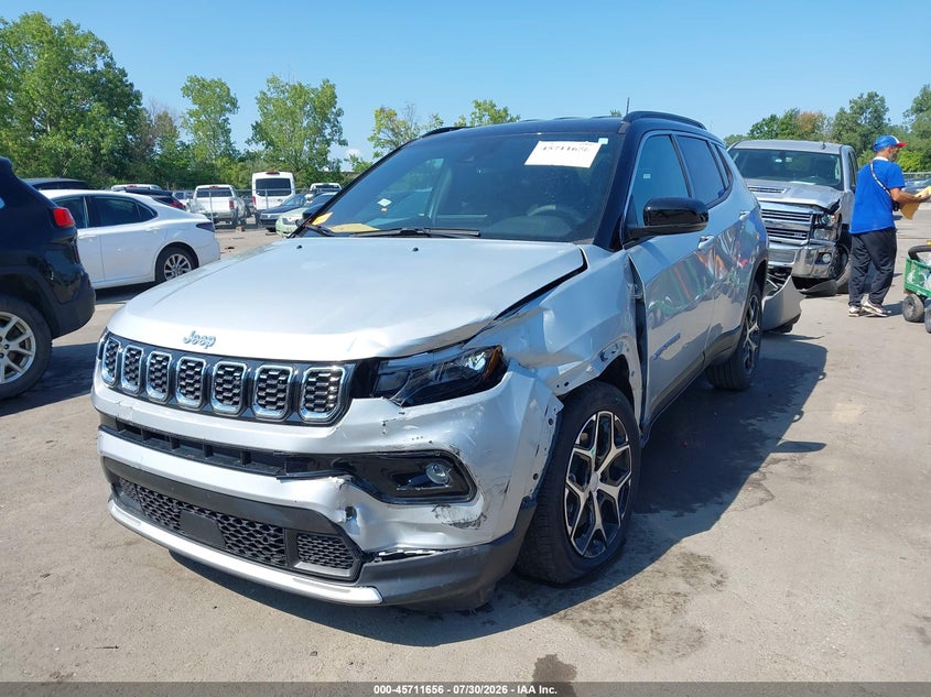 Vin: 3c4njdcn8rt108447, lot: 46210312, jeep compass limited 4x4 20242