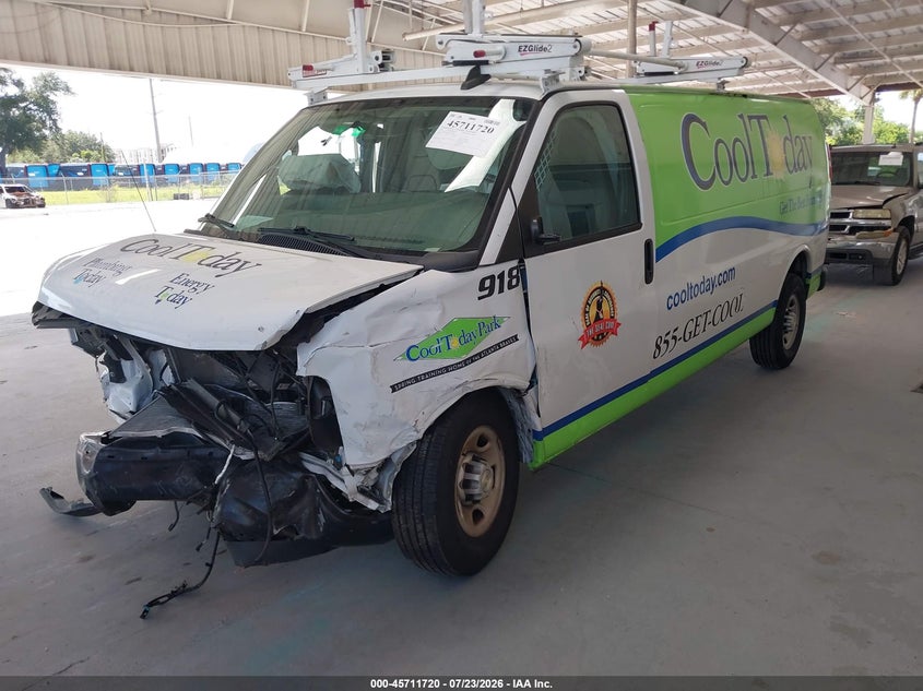 Vin: 1gcwgbfp1m1146834, lot: 46210376, chevrolet express cargo rwd 2500 extended wheelbase wt 20212