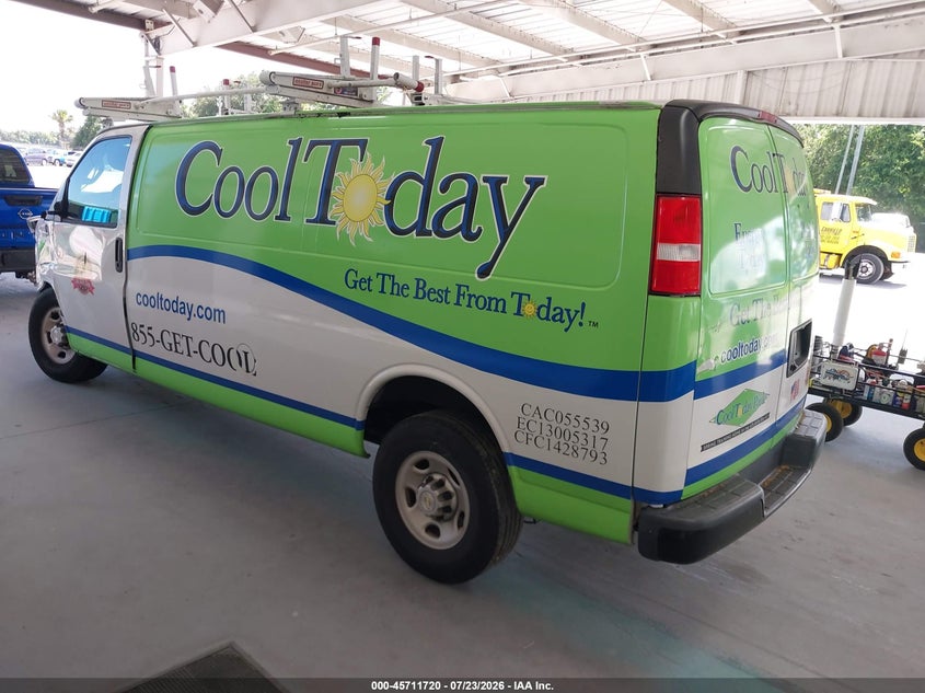 Vin: 1gcwgbfp1m1146834, lot: 46210376, chevrolet express cargo rwd 2500 extended wheelbase wt 20213