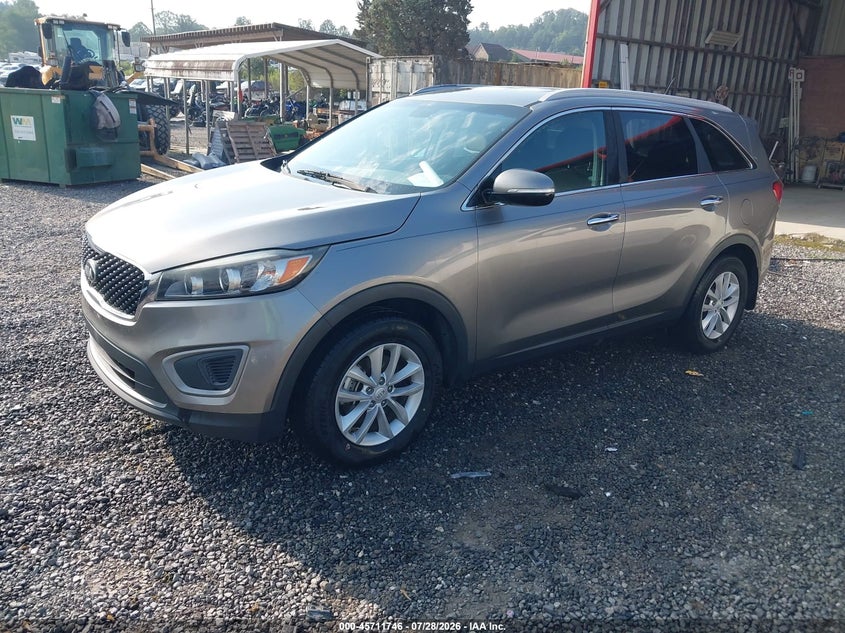 Vin: 5xypg4a36hg273055, lot: 46210402, kia sorento 2.4l lx 20172