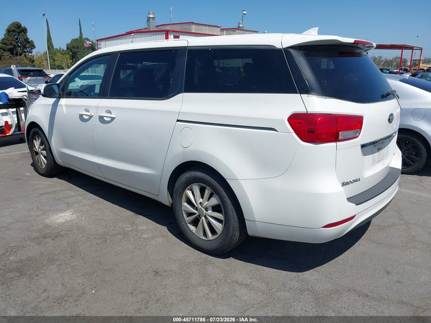 Vin: kndmb5c15h6245687, lot: 46210442, kia sedona lx 20173
