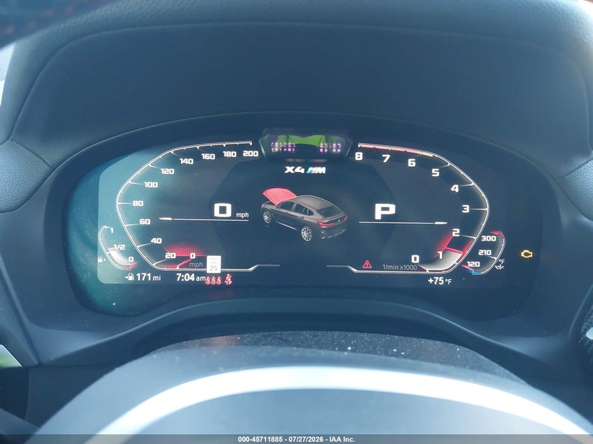 2022 BMW X4 M SPORT UTILITY VEHICLE 3.0L I-6 DI, DOHC, VVT, TURBO, 473HP