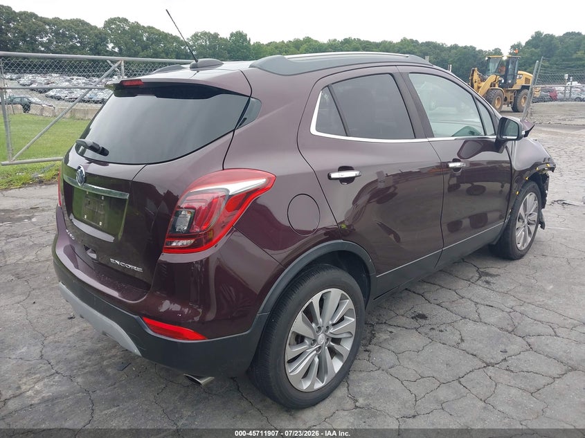 Vin: kl4cjasb2jb568927, lot: 46210563, buick encore preferred 20184