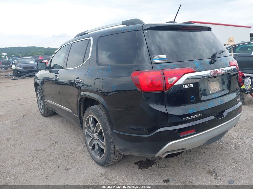 Vin: 1gkknxls8hz203861, lot: 46210598, gmc acadia denali 20173