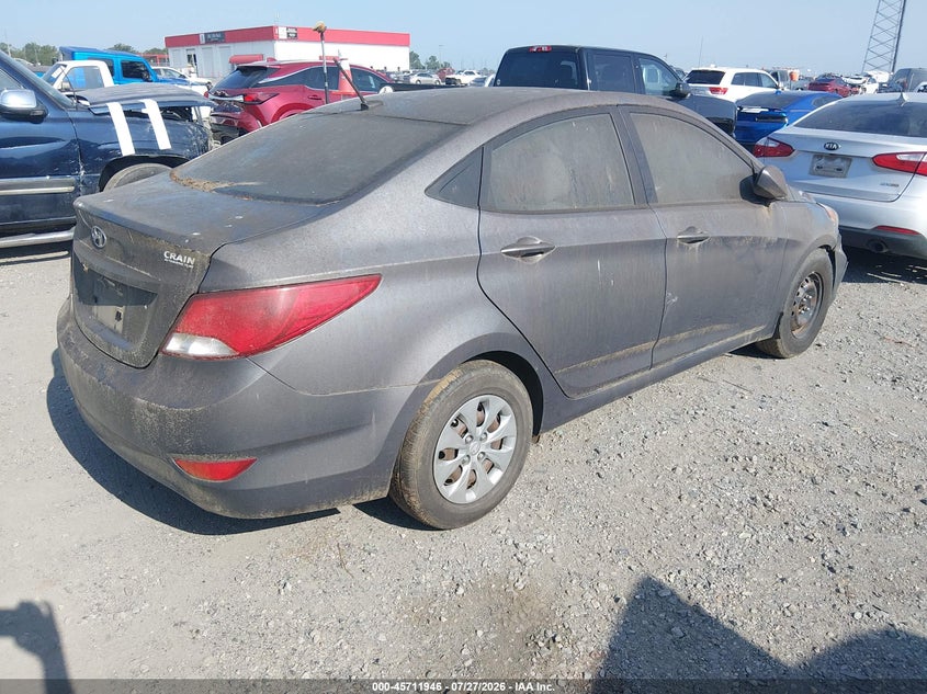 Vin: kmhct4ae9gu041540, lot: 46210602, hyundai accent se 20164
