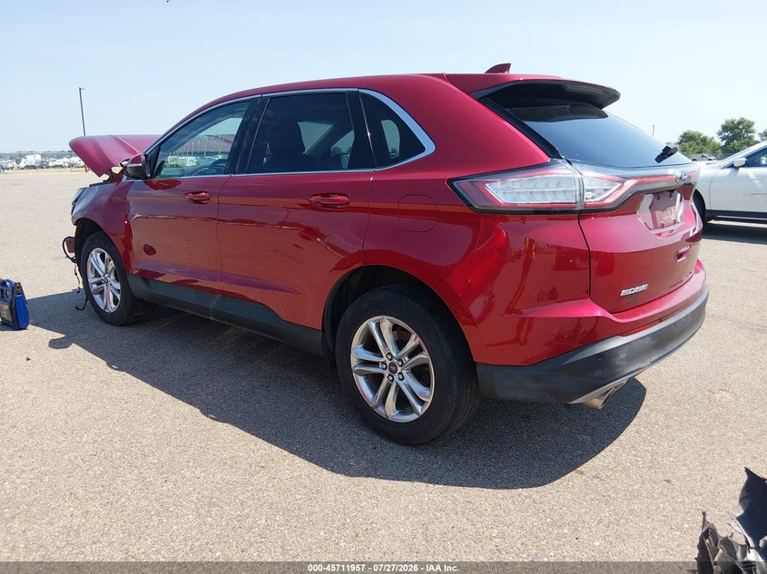 Vin: 2fmtk4j80fbc28117, lot: 46210613, ford edge sel 20153
