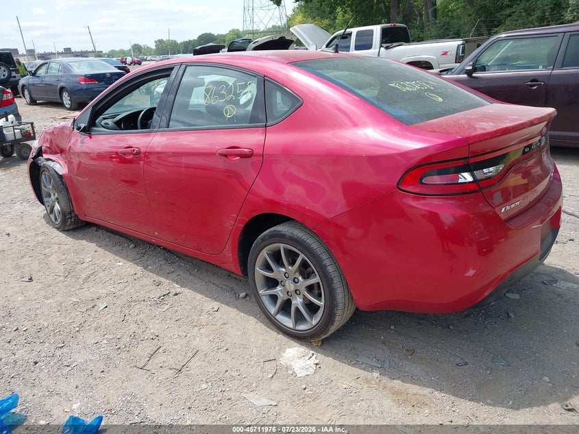 Vin: 1c3cdfbb2ed863258, lot: 46210632, dodge dart sxt 20143